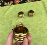 Collection of Brass Napkin Rings- Set of 4