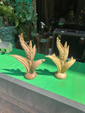 Pair of Vintage Ceramic Wheat Figurines