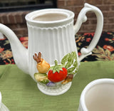Ceramic Vegetable Tea Set- Set of 10