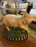 Ceramic Rustic Style Pig Decorative Piece