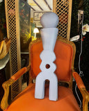 Vintage Light Blue Wooden Mexican Sculpture