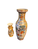 Pair of Chinoiserie Hand Painted Vases