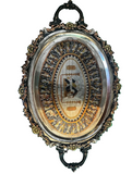 Egyptian Petite Silver Serving Dish With Handles
