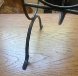 Black Metal Standing Magazine Rack