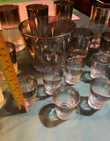 1970s Collection of Dorothy Thorpe Silver Fade Glassware Set - 18 pcs