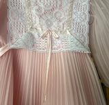 Small Pink Vintage Children's Dress With Lace Details