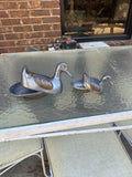 Pair of Mixed Metal Duck Box Sculptures