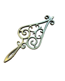 Vintage Brass Scrolling Small Trivet
