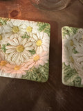 Pair of Ceramic Daisy Saucers