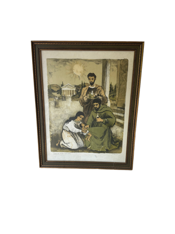 Cosmas and Damien Print Framed