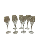 Collection of Simple Stemmed Champagne Glasses- Set of 7