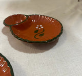 Collection of Brown Ceramic Spanish Style Olive Serving Dishes- Set of 4
