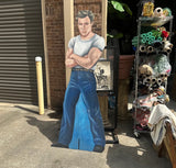 Oversized Wooden Painted Cutout of James Dean