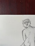 Minimalist Backside Nude Drawing