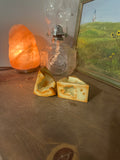 Pair of Ceramic Cheese Block Salt and Pepper Shakers