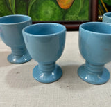 Collection of Blue Ceramic Cups- Set of 4