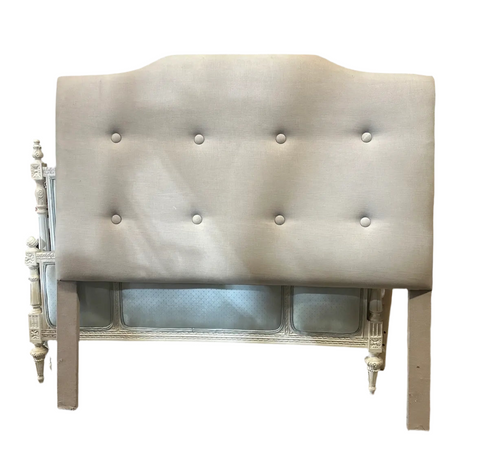 Gray Modern Tufted Full Size Headboard