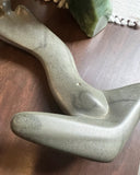 Vintage Soapstone Figurative Sculpture, Signed