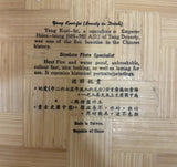 Vintage Asian Style Detailed Lightweight Bamboo Plate