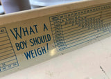1970s Vintage Metal Baby Scale