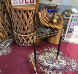 Vintage MCM Brass Trouser Trolly