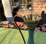 Pair of Brass Skinny Pitchers/Vases