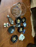 Collection of Small Asian Chopstick Holders and Soy Sauce Dishes- Set of 12