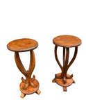 Pair of Art Deco Side Wooden Tables