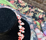 Plastic Pink Shell Long Necklace