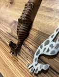 Trio of Safari Animal Wooden Spoons
