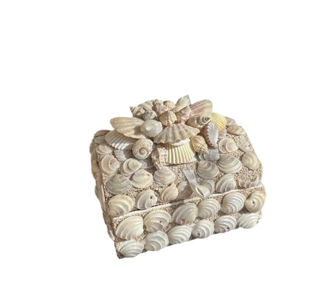 Small Square Shell Jewelry Box