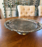 Silver Footed Serving Tray