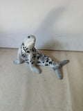 Ceramic Chinoiserie Painted Dolphin Figurine