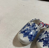 Pair of Blue and White Ceramic Delft Holland Clogs
