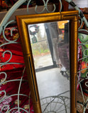 Gold Faux Bamboo Skinny Wall Mirror