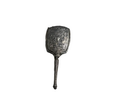Small Silver Hand-Held Mirror With Monogrammed "K"