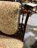Hand Carved Wooden Antique Accent Chair