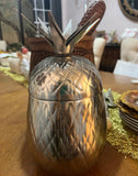 1970s Silver Etched Pineapple Box