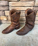 Stone Western Cowboy Boot Planters