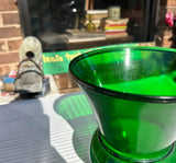 Large Green Glass Vase