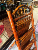Vintage Standing Bamboo Magazine Rack