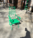 Kelly Green Painted Outdoor Metal Salterni Chair