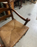 Pair of Large Sturdy Ladder Back Chairs, One Captains Chair