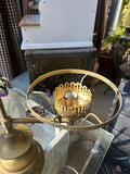 Vintage Brass Double Oil Lamp Style Table Lamp