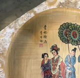 Vintage Asian Style Detailed Lightweight Bamboo Plate