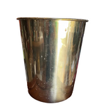 1970s Brass Vintage Minimalist Wastebasket
