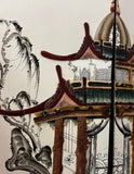 Round Asian Coromandel Screen