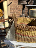 Colorful Wicker Square Basket