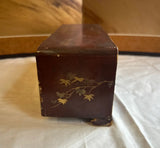 Vintage Wooden Miniature Asian Style Jewelry Box