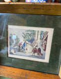 Small French Framed Print, in Nicolas Lancret Style